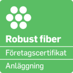 Robust Fiber Företagscertifikat Anläggning